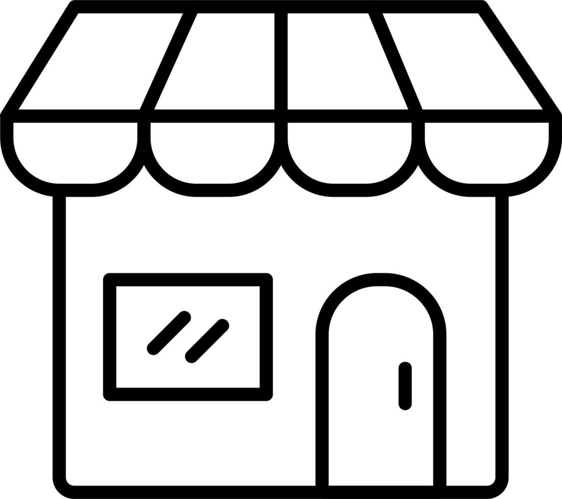 Shop-Vektor-Symbol vektor