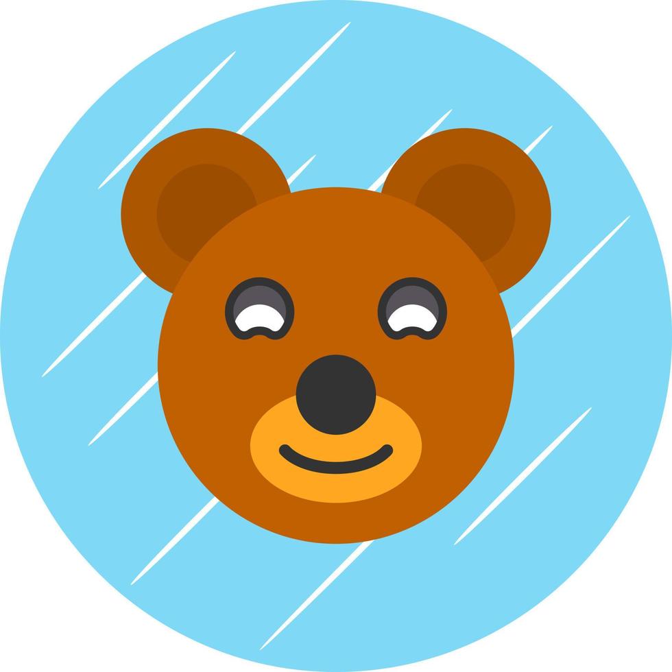 Teddybär-Vektor-Icon-Design vektor