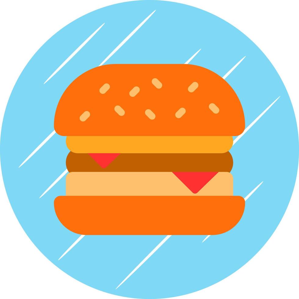 Burger-Vektor-Icon-Design vektor