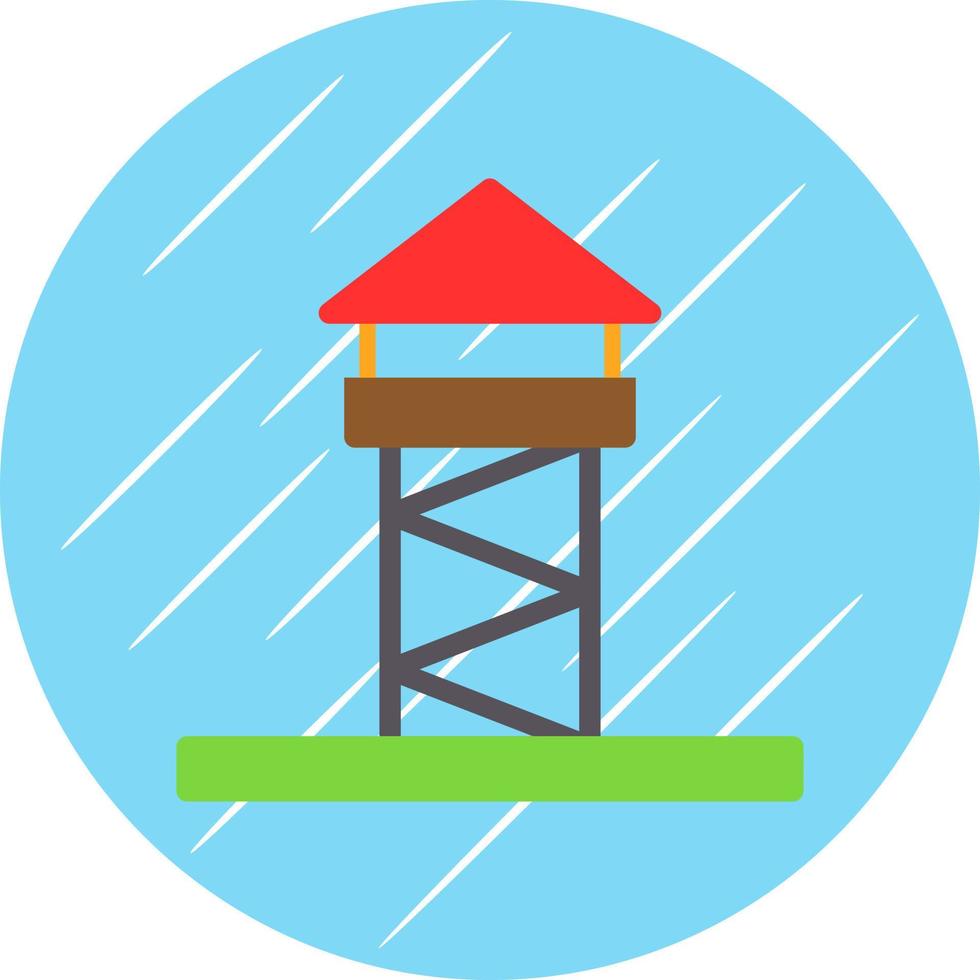 Turm-Vektor-Icon-Design vektor