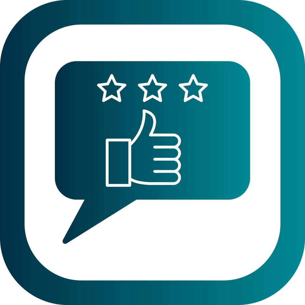 gutes Feedback-Vektor-Icon-Design vektor