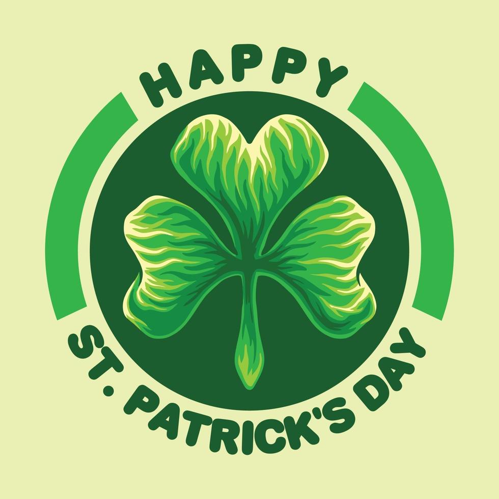 Happy St Patricks Day Emblem vektor