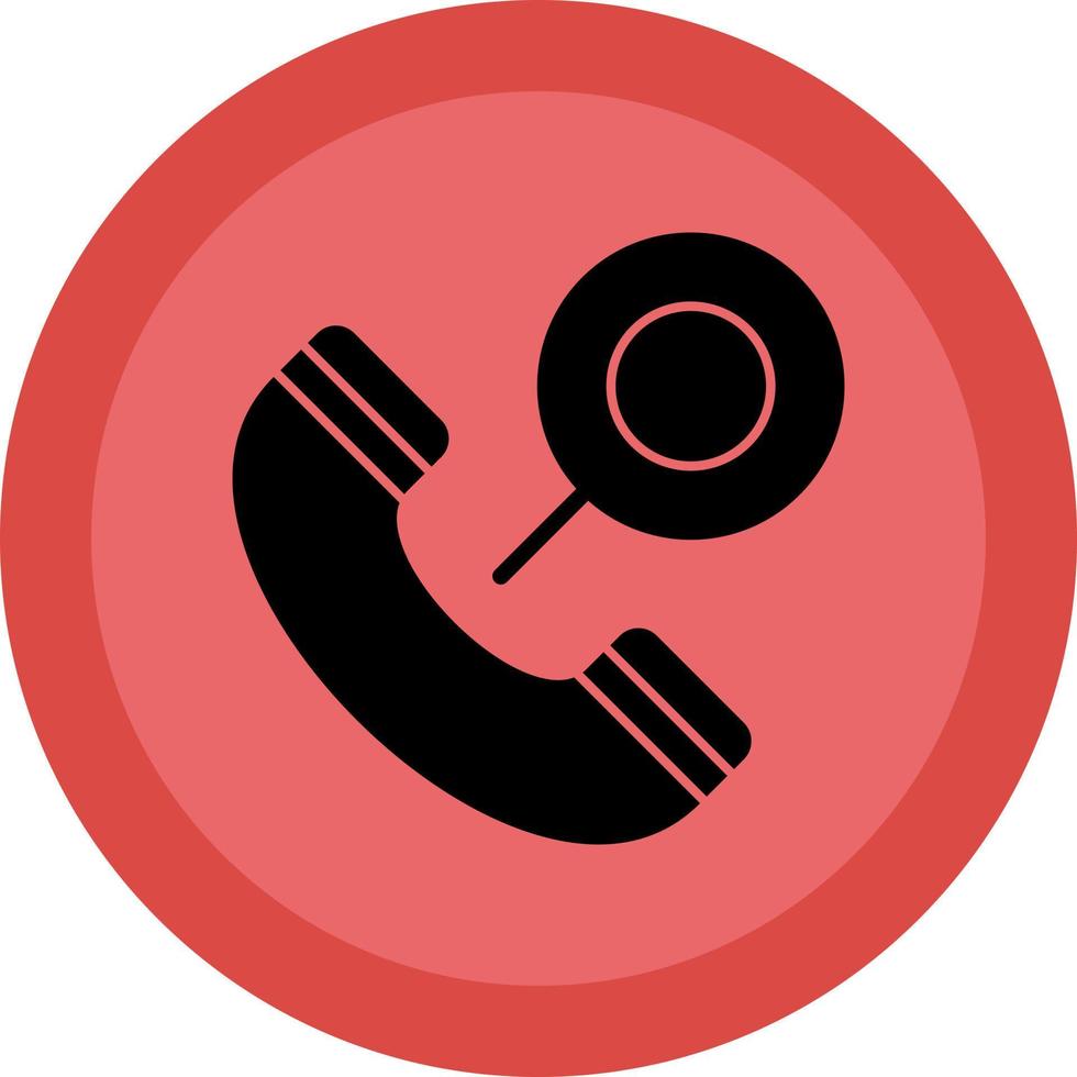 Telefonanruf-Vektor-Icon-Design vektor