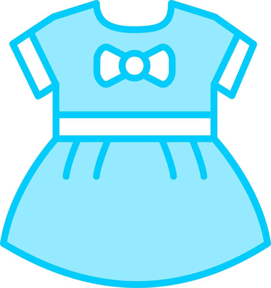 Baby Mädchen Kleid Vektor Symbol