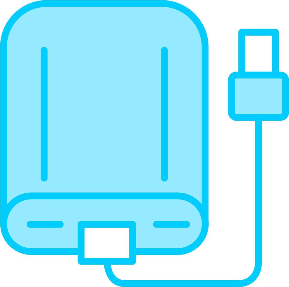 Vektorsymbol für externe Festplatte vektor