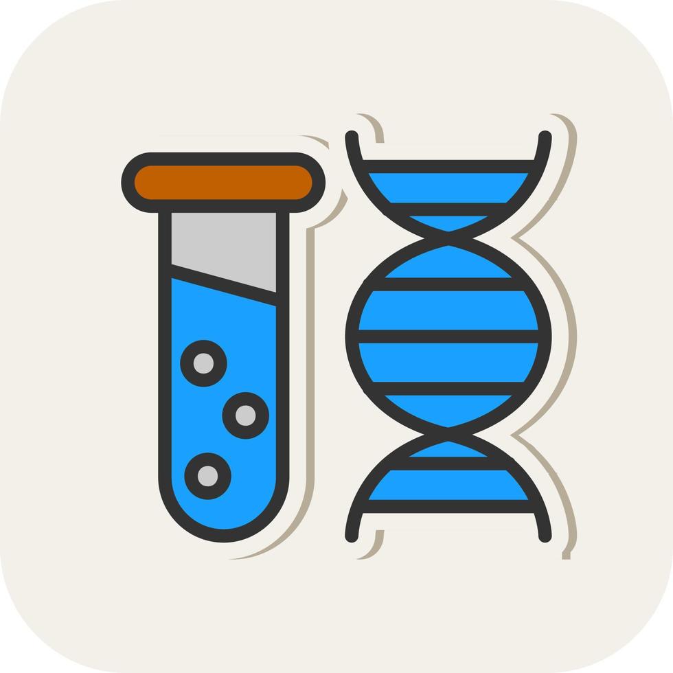 DNA-Test-Vektor-Icon-Design vektor