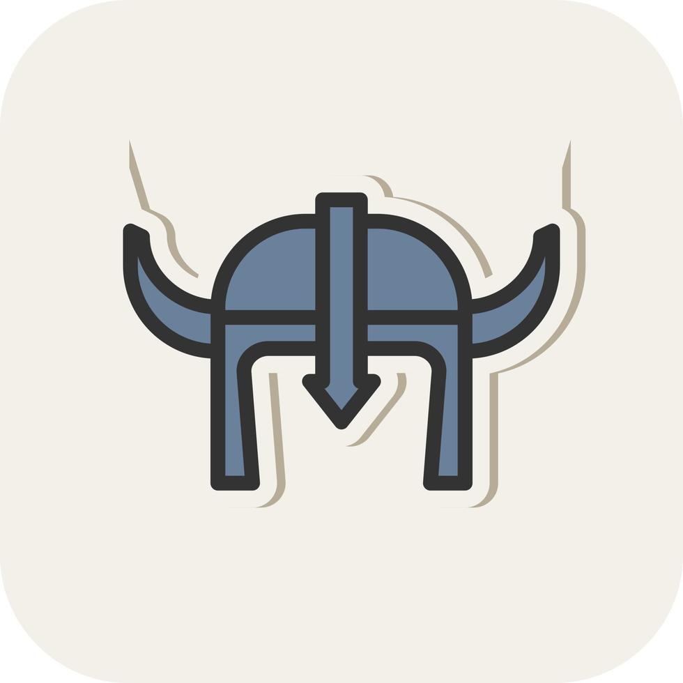 Helm-Vektor-Icon-Design vektor