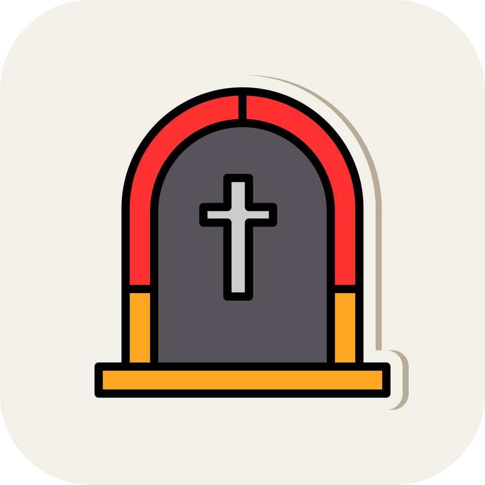 begravning vektor ikon design
