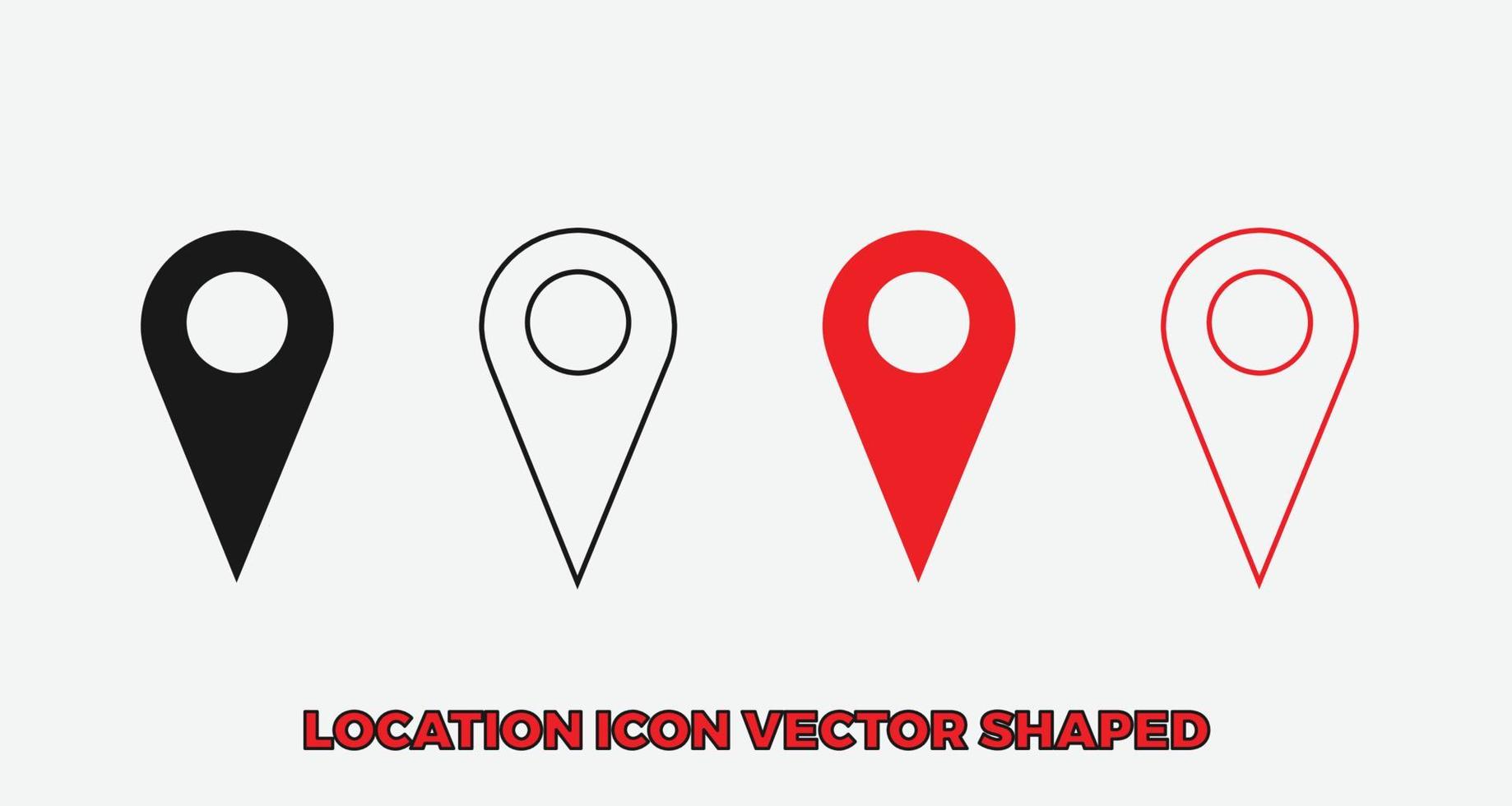 Ort Symbol im Vektor geformt kostenlos herunterladen