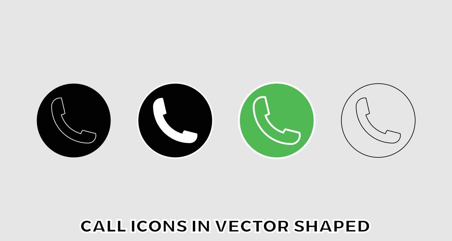 ring upp ikoner i vektor formad fri ladda ner