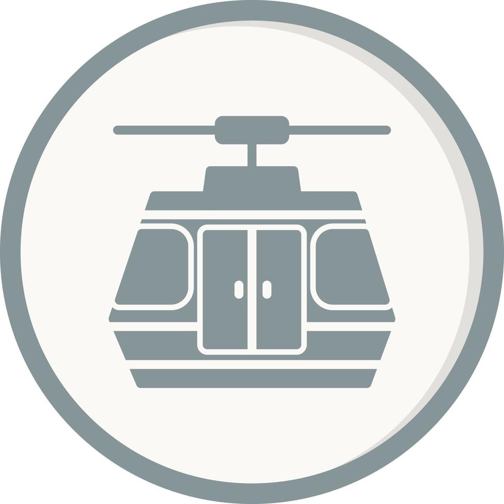 Seilbahn-Vektor-Symbol vektor