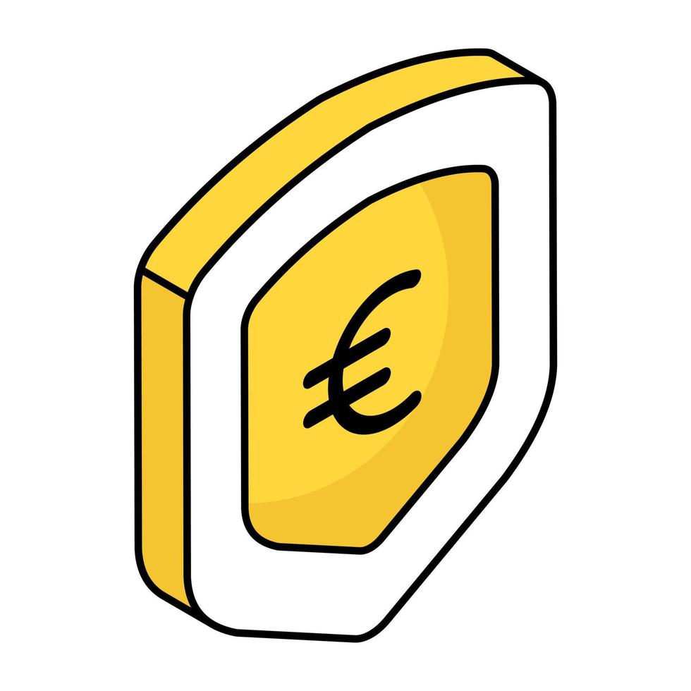 editierbar Design Symbol von finanziell Sicherheit vektor