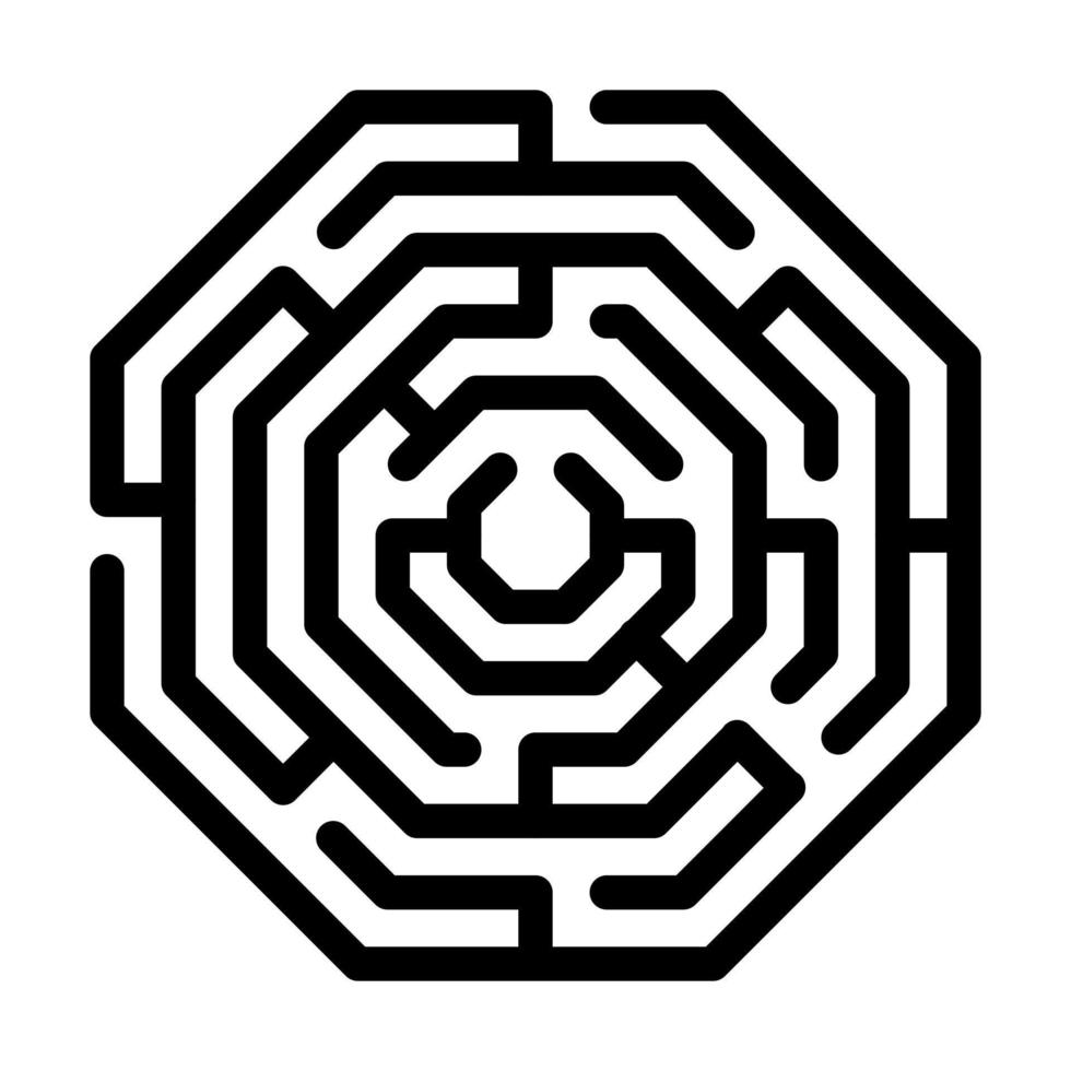 labyrint ikon design vektor
