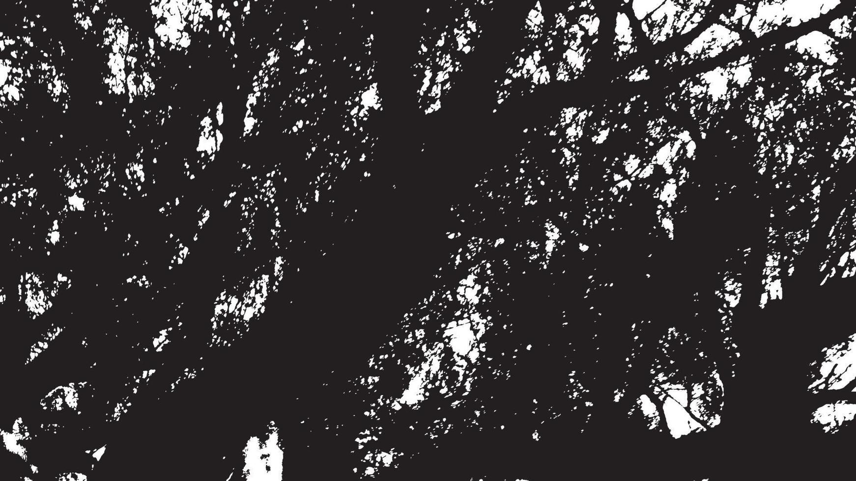 beunruhigte Overlay-Textur, Grunge-Hintergrund schwarz-weiß abstrakt, Vektor-beunruhigter Schmutz, Textur von Spänen, Rissen, Kratzern, Schrammen, Staub, Schmutz. vektor