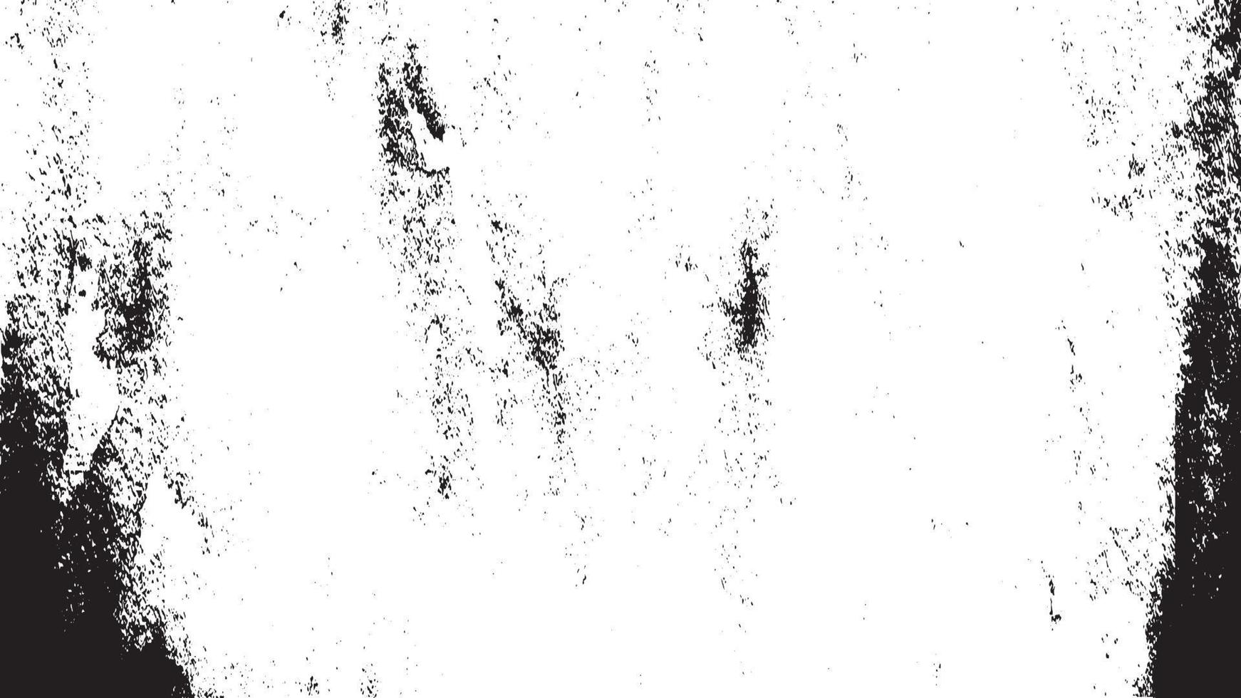 beunruhigte Overlay-Textur, Grunge-Hintergrund schwarz-weiß abstrakt, Vektor-beunruhigter Schmutz, Textur von Spänen, Rissen, Kratzern, Schrammen, Staub, Schmutz. vektor