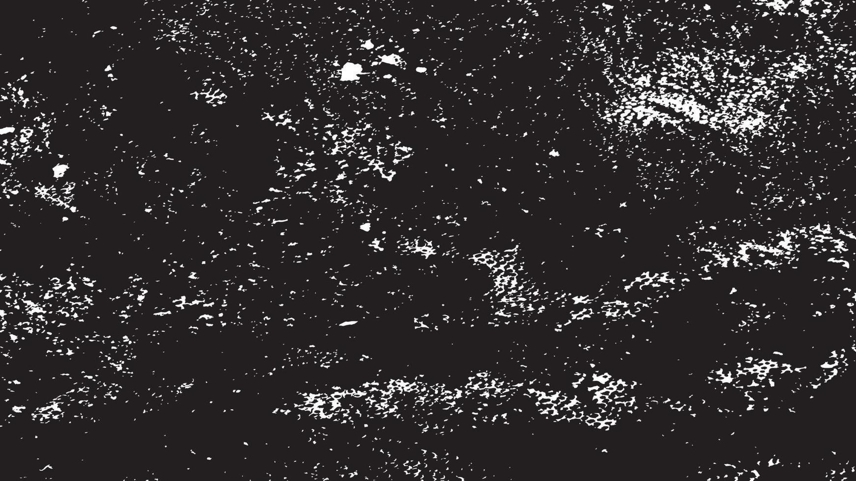 beunruhigte Overlay-Textur, Grunge-Hintergrund schwarz-weiß abstrakt, Vektor-beunruhigter Schmutz, Textur von Spänen, Rissen, Kratzern, Schrammen, Staub, Schmutz. vektor