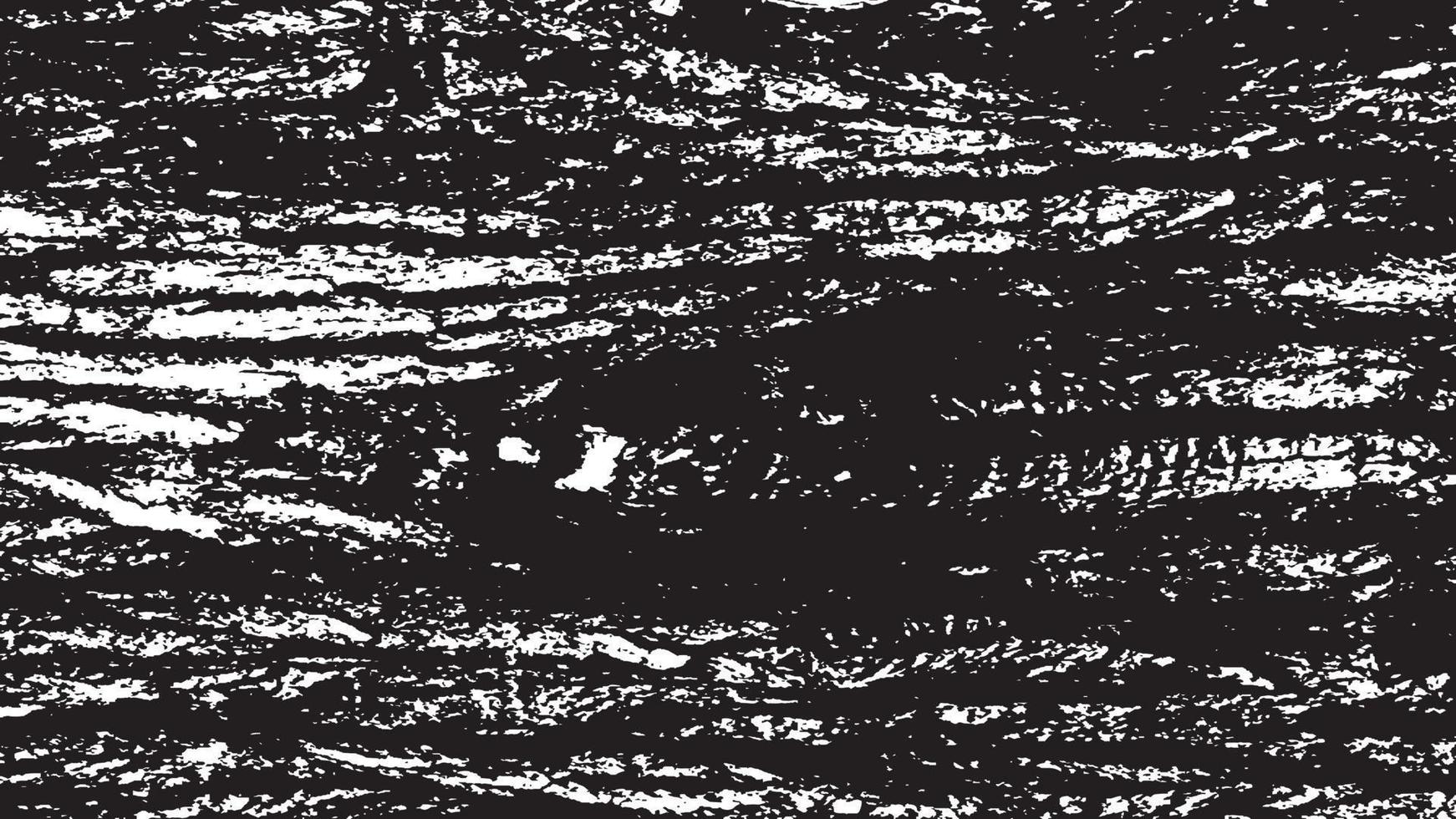 beunruhigte Overlay-Textur, Grunge-Hintergrund schwarz-weiß abstrakt, Vektor-beunruhigter Schmutz, Textur von Spänen, Rissen, Kratzern, Schrammen, Staub, Schmutz. vektor