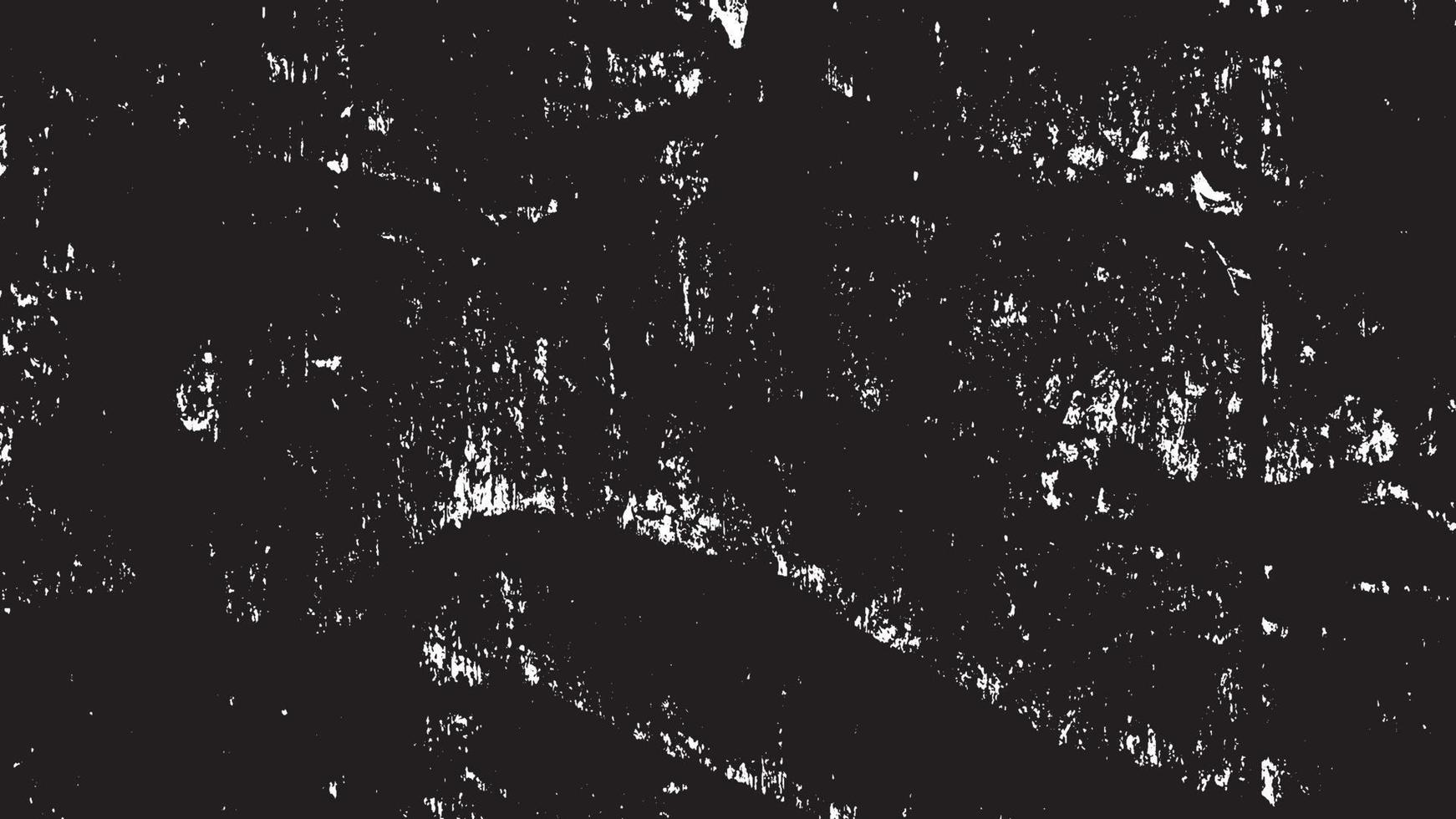 beunruhigte Overlay-Textur, Grunge-Hintergrund schwarz-weiß abstrakt, Vektor-beunruhigter Schmutz, Textur von Spänen, Rissen, Kratzern, Schrammen, Staub, Schmutz. vektor