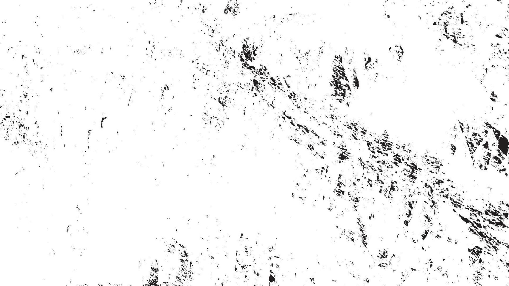 beunruhigte Overlay-Textur, Grunge-Hintergrund schwarz-weiß abstrakt, Vektor-beunruhigter Schmutz, Textur von Spänen, Rissen, Kratzern, Schrammen, Staub, Schmutz. vektor