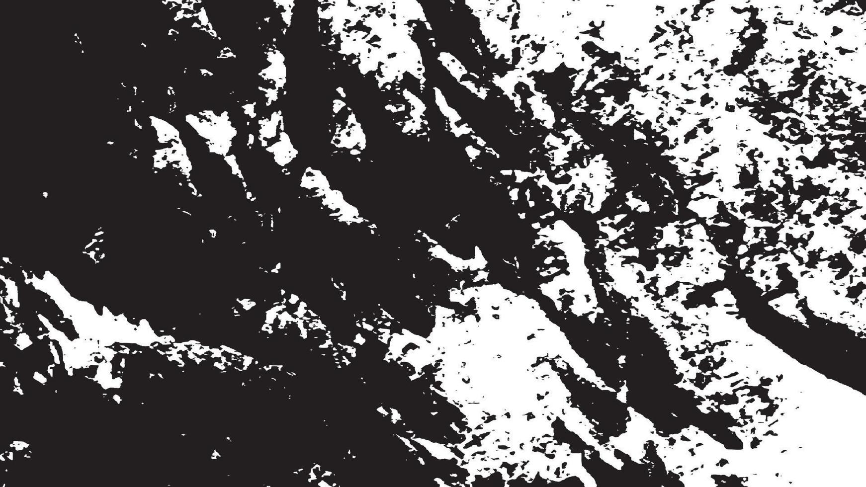 beunruhigte Overlay-Textur, Grunge-Hintergrund schwarz-weiß abstrakt, Vektor-beunruhigter Schmutz, Textur von Spänen, Rissen, Kratzern, Schrammen, Staub, Schmutz. vektor