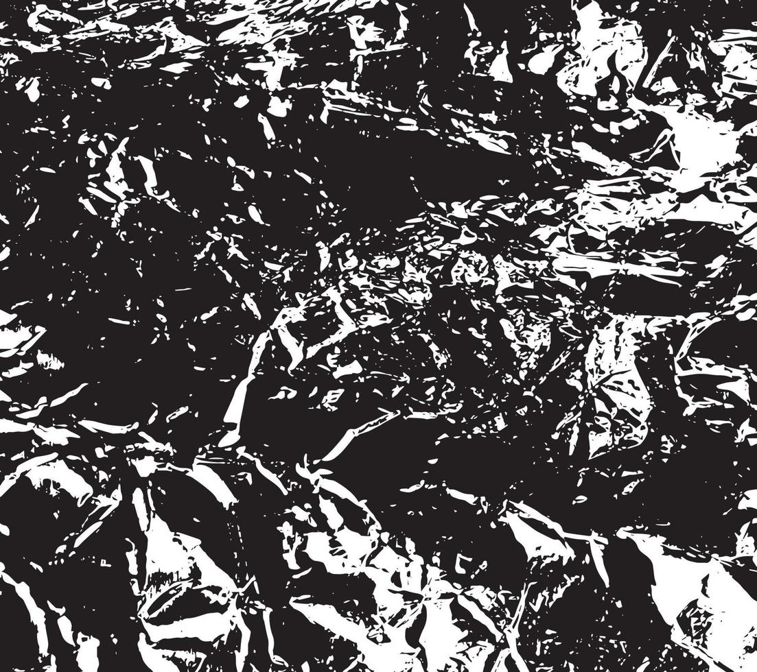 grunge textur effekt. bedrövad täcka över grov texturerat. abstrakt årgång svartvit. svart isolerat på vit bakgrund. grafisk design element halvton stil begrepp för baner, flygblad, affisch vektor