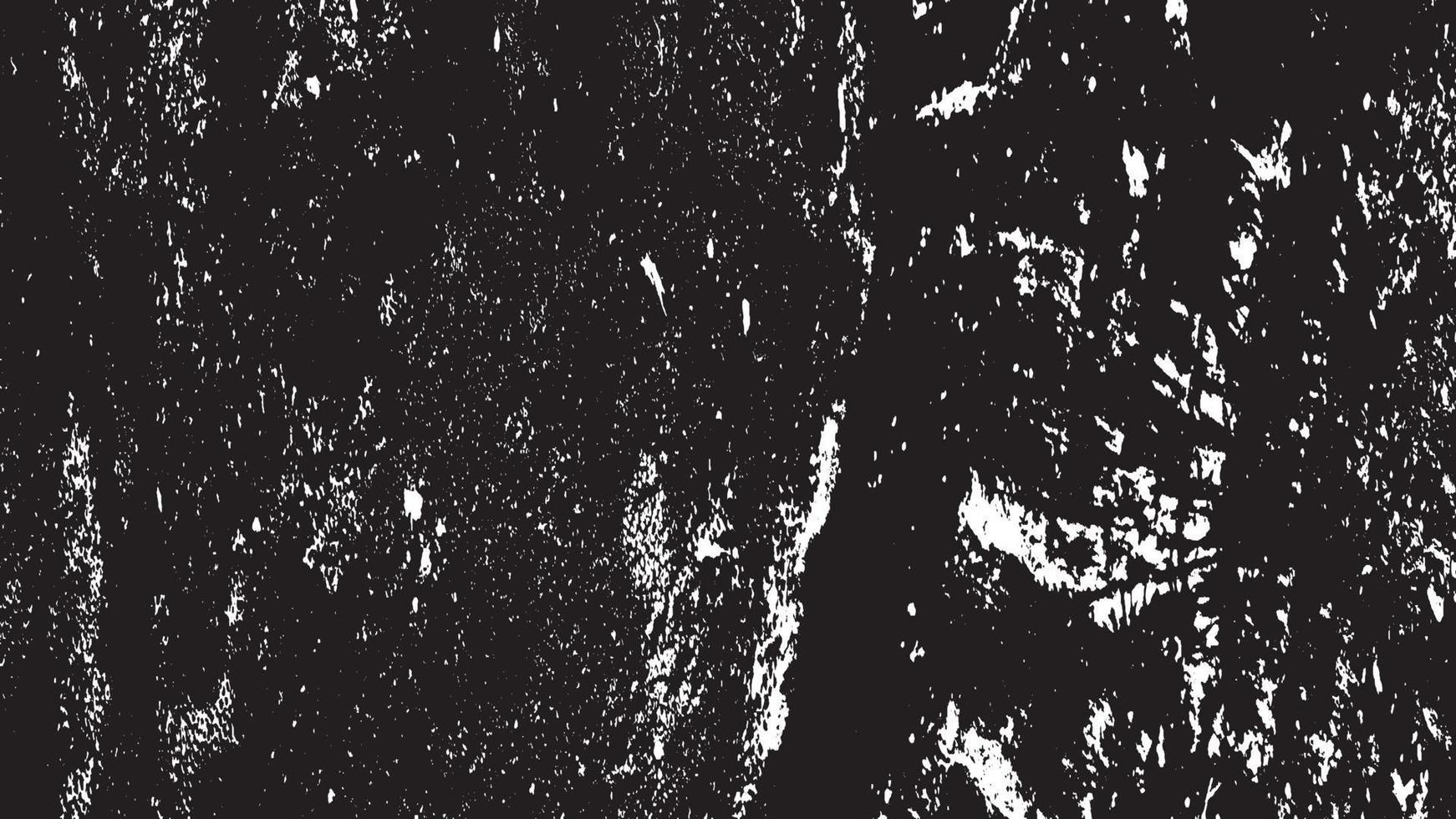 beunruhigte Overlay-Textur, Grunge-Hintergrund schwarz-weiß abstrakt, Vektor-beunruhigter Schmutz, Textur von Spänen, Rissen, Kratzern, Schrammen, Staub, Schmutz. vektor