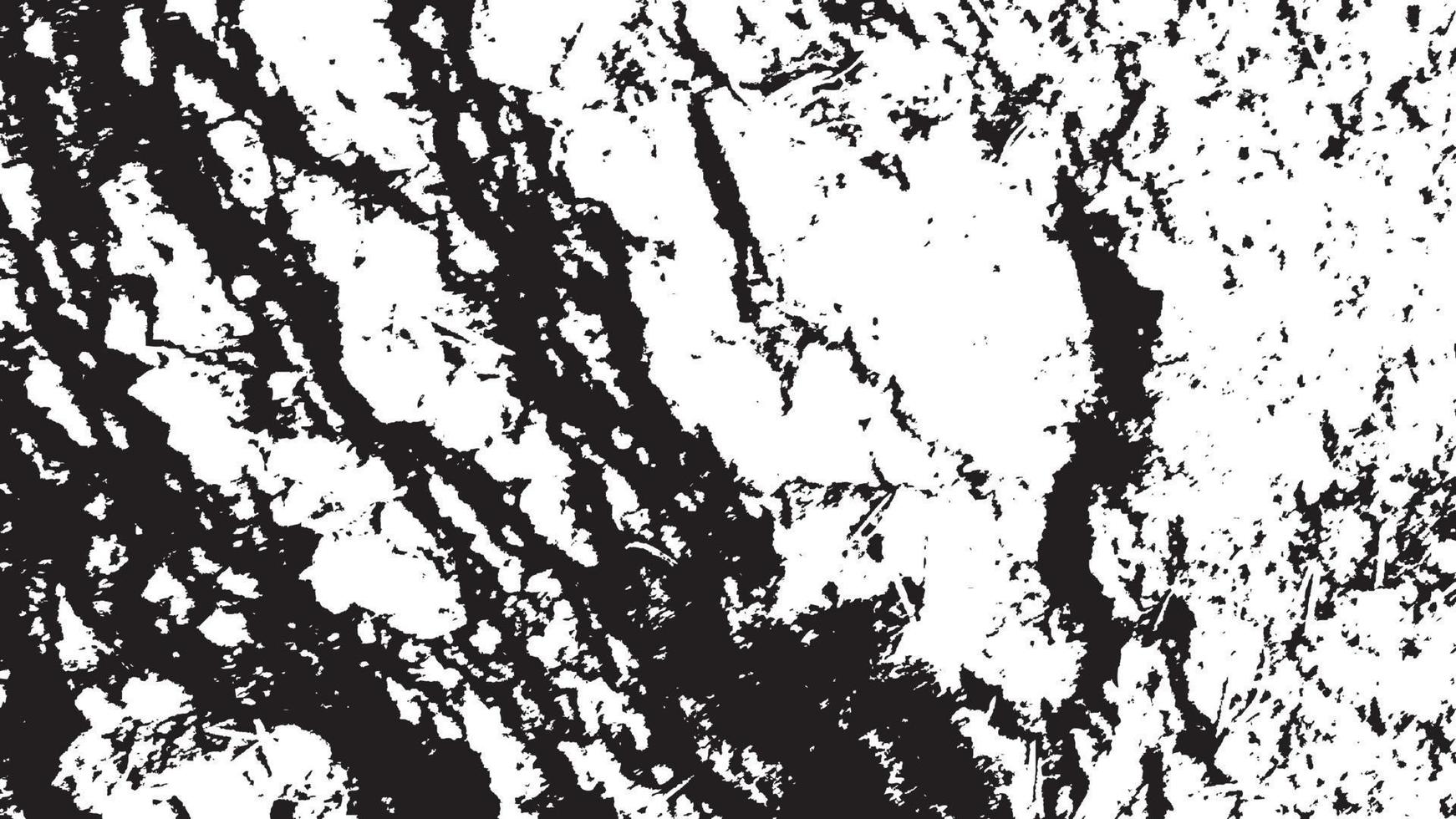 beunruhigte Overlay-Textur, Grunge-Hintergrund schwarz-weiß abstrakt, Vektor-beunruhigter Schmutz, Textur von Spänen, Rissen, Kratzern, Schrammen, Staub, Schmutz. vektor