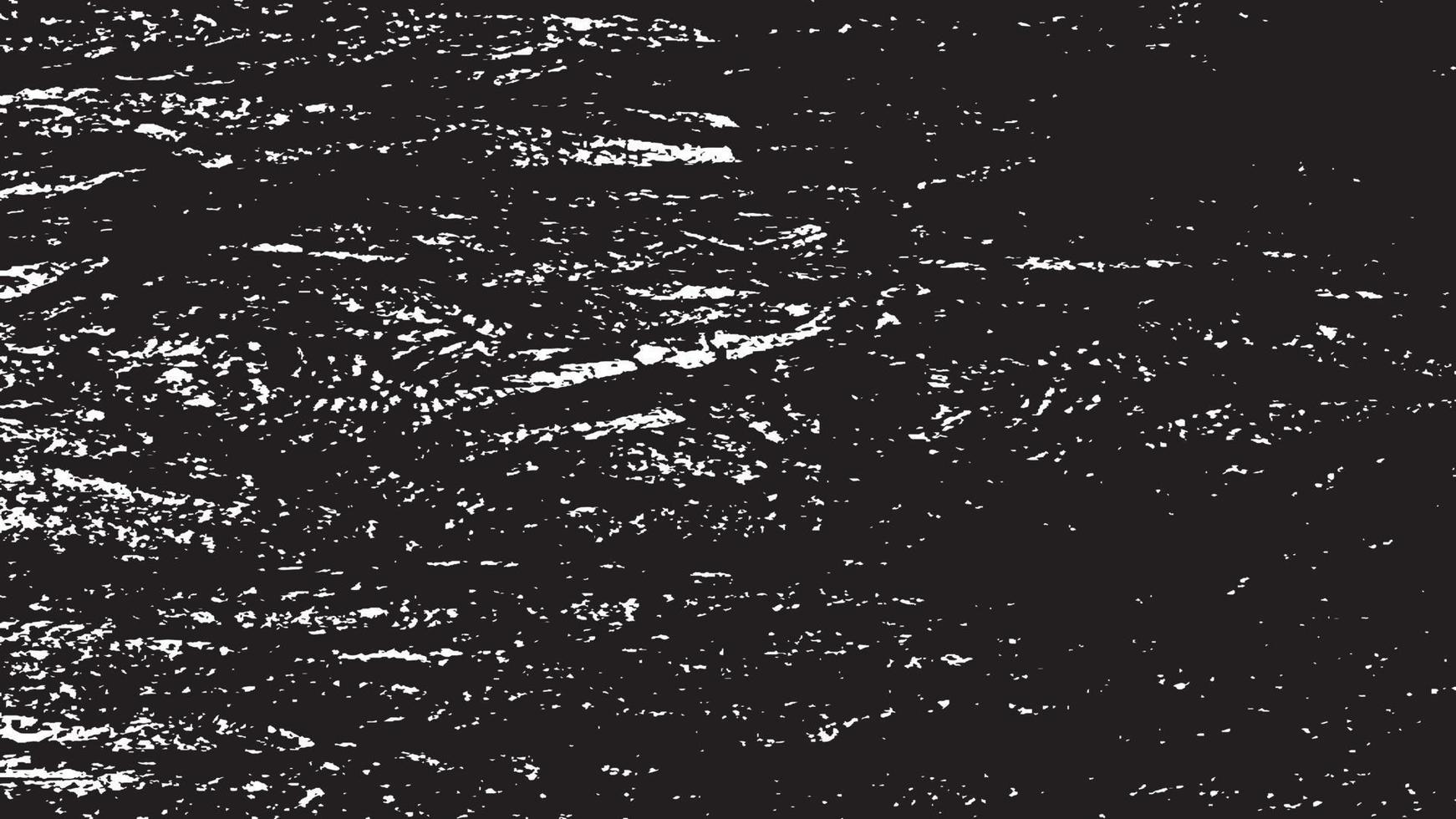 beunruhigte Overlay-Textur, Grunge-Hintergrund schwarz-weiß abstrakt, Vektor-beunruhigter Schmutz, Textur von Spänen, Rissen, Kratzern, Schrammen, Staub, Schmutz. vektor