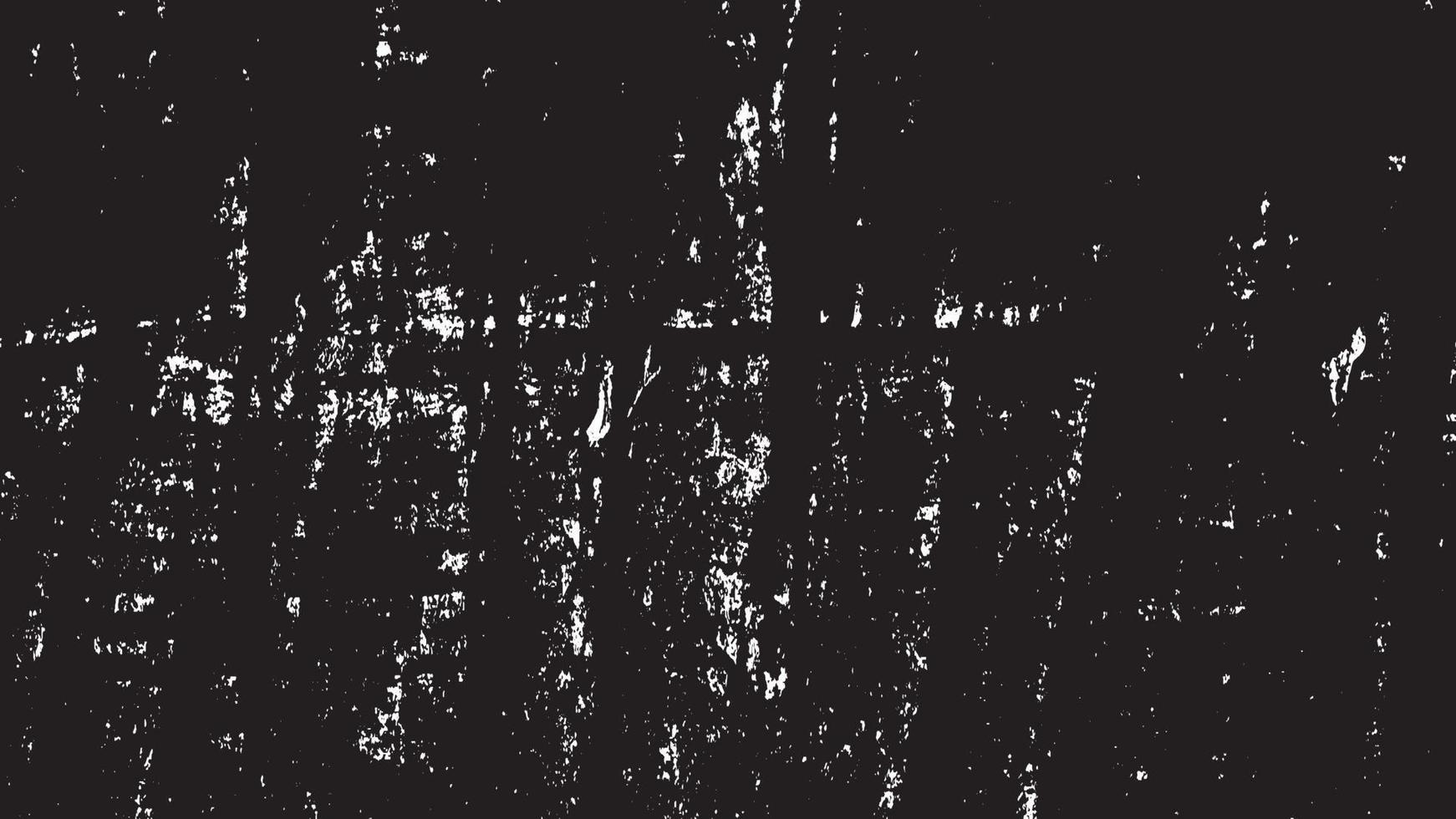 beunruhigte Overlay-Textur, Grunge-Hintergrund schwarz-weiß abstrakt, Vektor-beunruhigter Schmutz, Textur von Spänen, Rissen, Kratzern, Schrammen, Staub, Schmutz. vektor