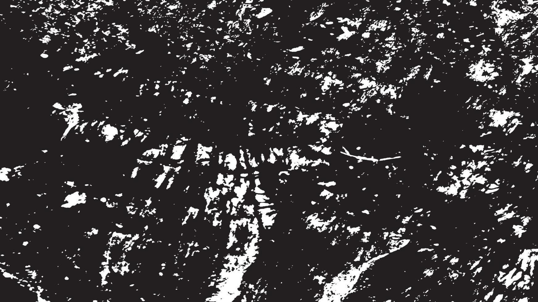 beunruhigte Overlay-Textur, Grunge-Hintergrund schwarz-weiß abstrakt, Vektor-beunruhigter Schmutz, Textur von Spänen, Rissen, Kratzern, Schrammen, Staub, Schmutz. vektor