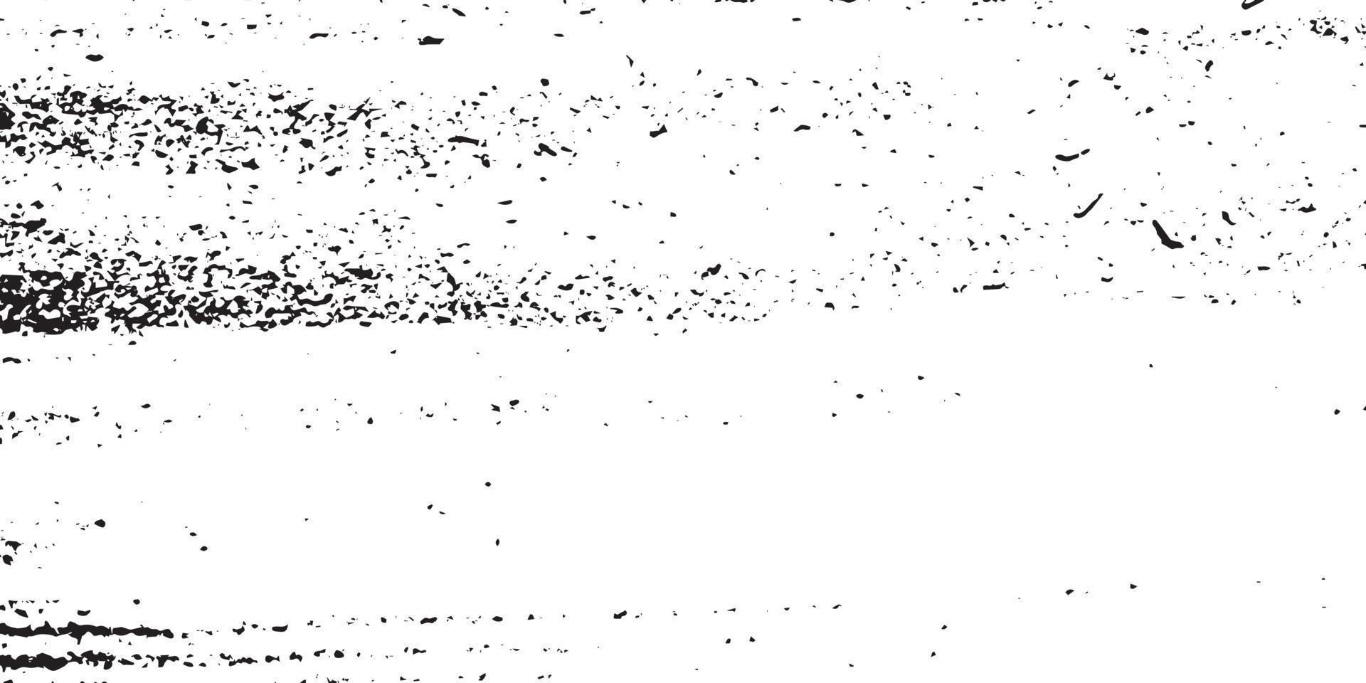 beunruhigte Overlay-Textur, Grunge-Hintergrund schwarz-weiß abstrakt, Vektor-beunruhigter Schmutz, Textur von Spänen, Rissen, Kratzern, Schrammen, Staub, Schmutz. vektor