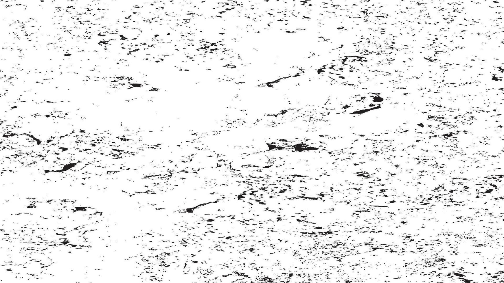 beunruhigte Overlay-Textur, Grunge-Hintergrund schwarz-weiß abstrakt, Vektor-beunruhigter Schmutz, Textur von Spänen, Rissen, Kratzern, Schrammen, Staub, Schmutz. vektor