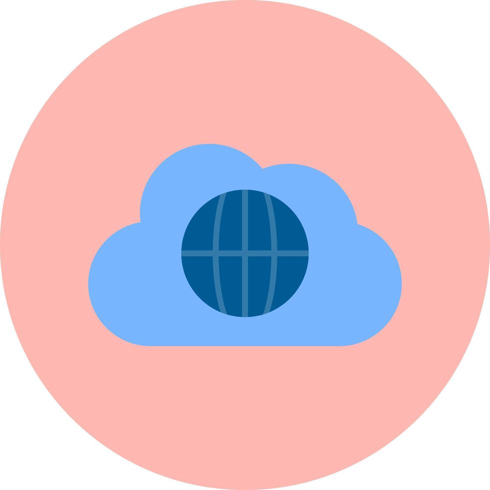 Welt Wolke Vektor Symbol