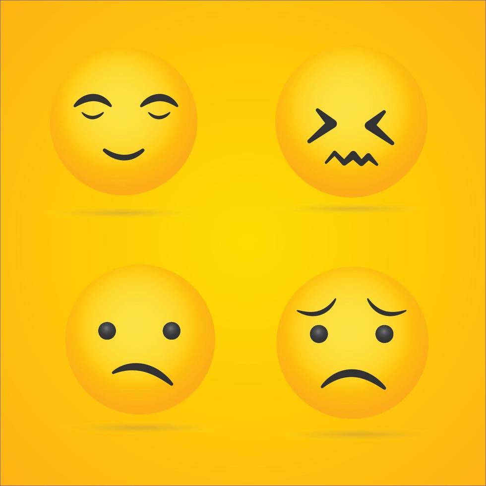 Emoji-Sammlungsvektor vektor