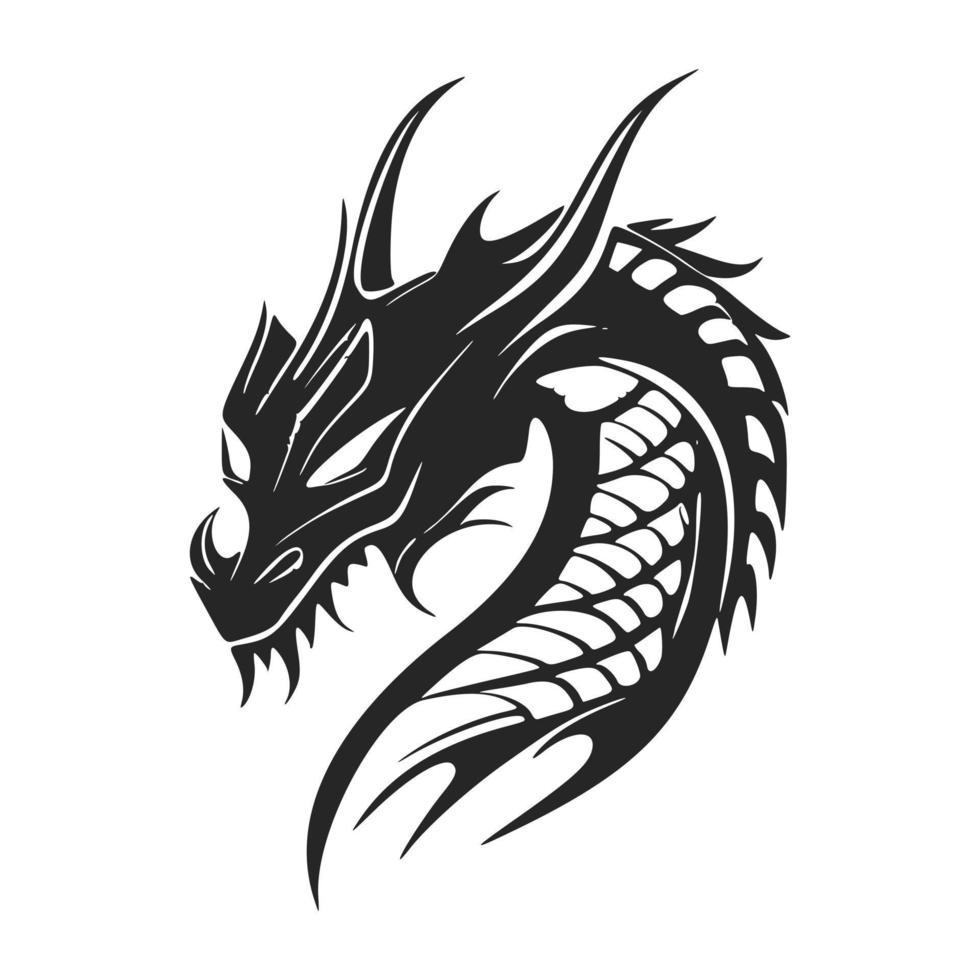 entfesseln das Leistung von Ihre Marke mit ein elegant Drachen Logo. vektor