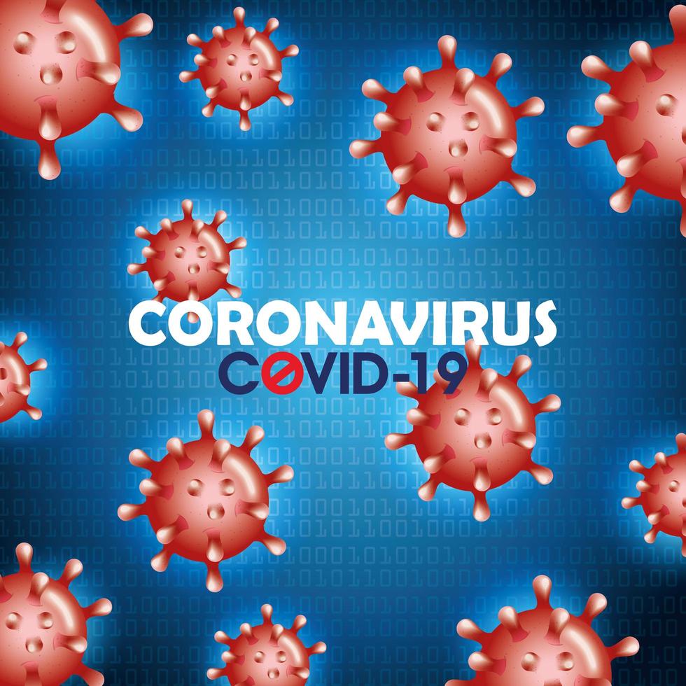 coronavirus-kampanjbakgrund vektor