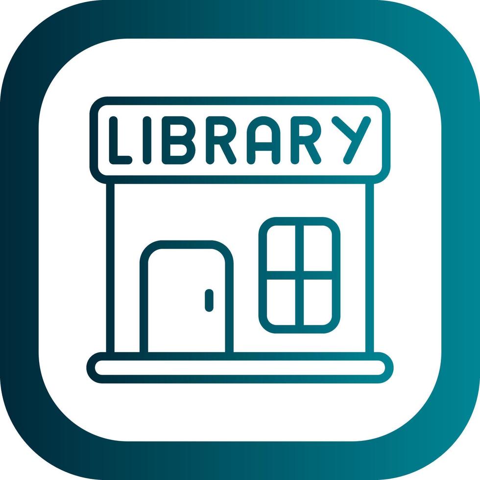 Bibliothek-Vektor-Icon-Design vektor