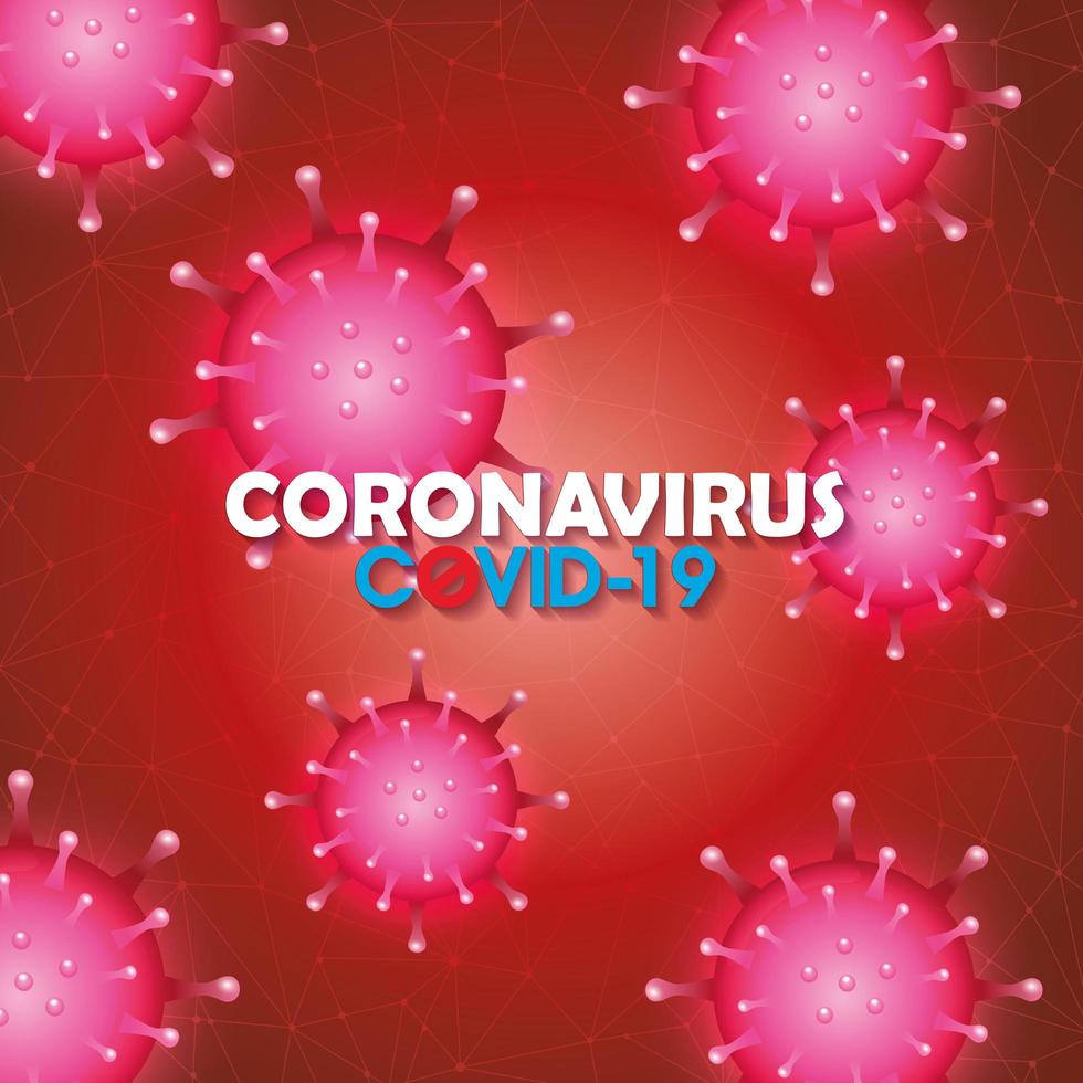 Hintergrund der Coronavirus-Kampagne vektor