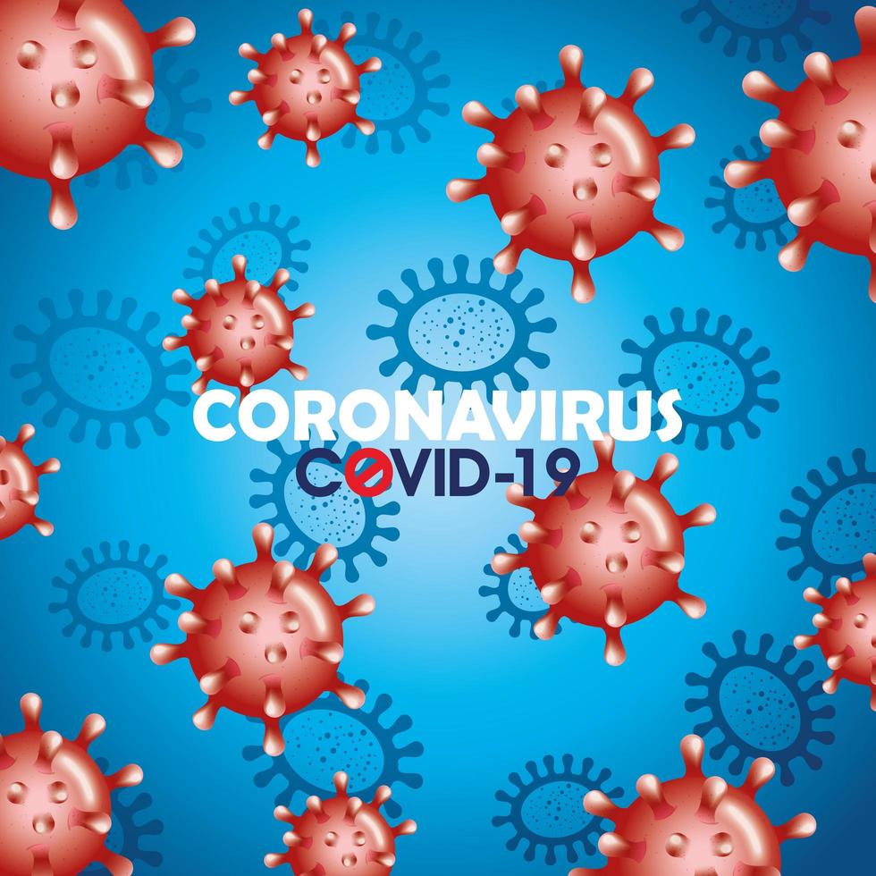 coronavirus-kampanjbakgrund vektor