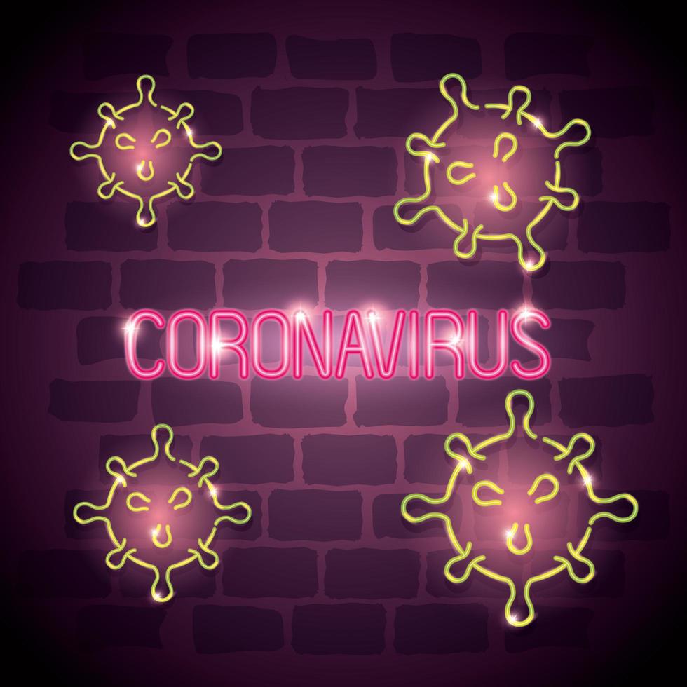 Hintergrund der Coronavirus-Kampagne vektor