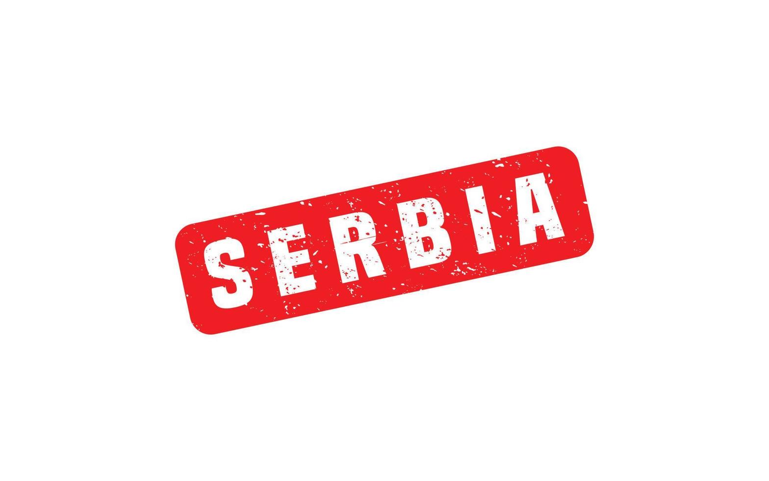 serbia stämpel sudd med grunge stil på vit bakgrund vektor