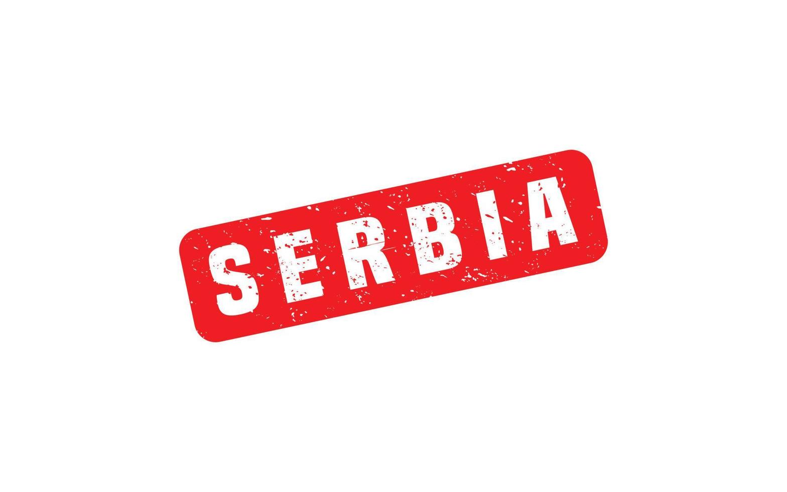 Serbien Briefmarke Gummi mit Grunge Stil auf Weiß Hintergrund vektor