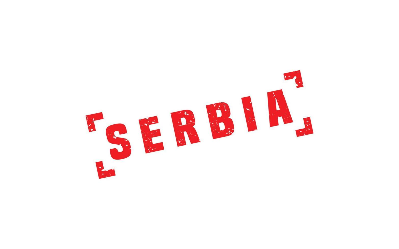 Serbien Briefmarke Gummi mit Grunge Stil auf Weiß Hintergrund vektor