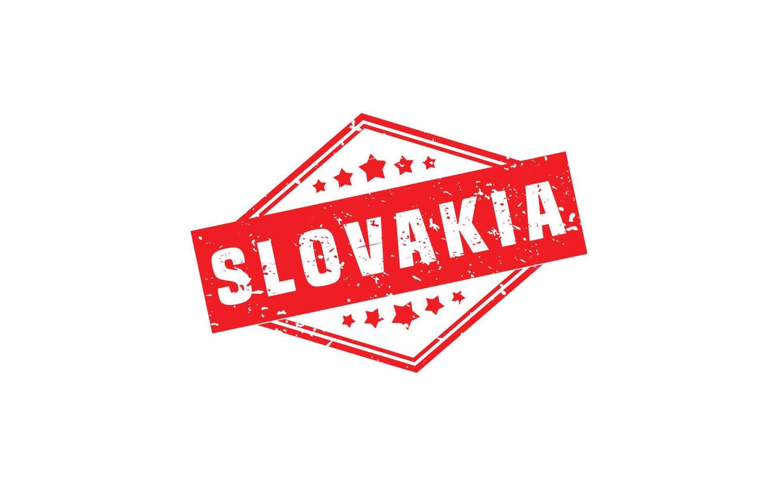 slovakia stämpel sudd med grunge stil på vit bakgrund vektor