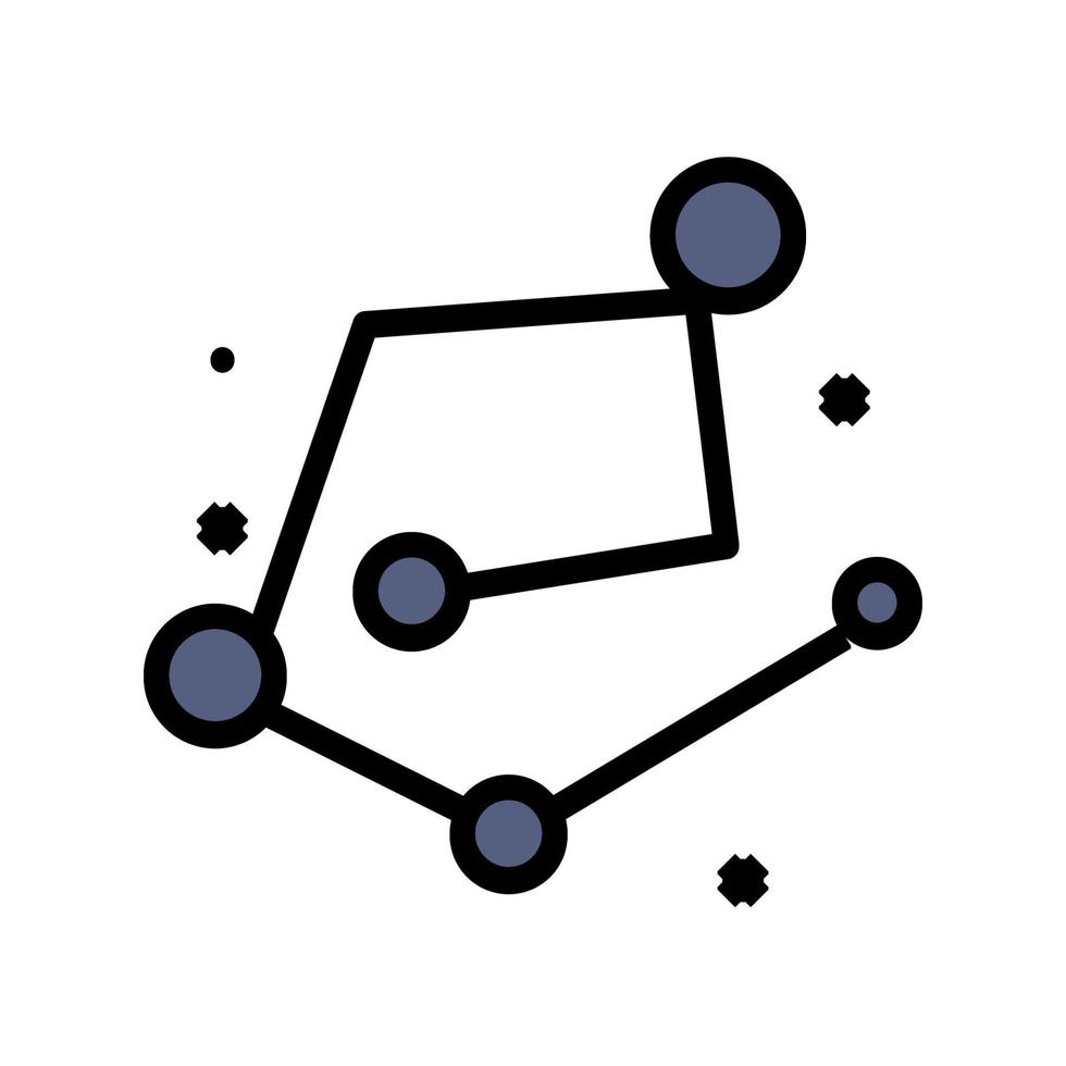 Konstellationssymbollinie isoliert auf weißem Hintergrund. schwarzes, flaches, dünnes Symbol im modernen Umrissstil. Lineares Symbol und bearbeitbarer Strich. einfache und pixelgenaue strichvektorillustration vektor