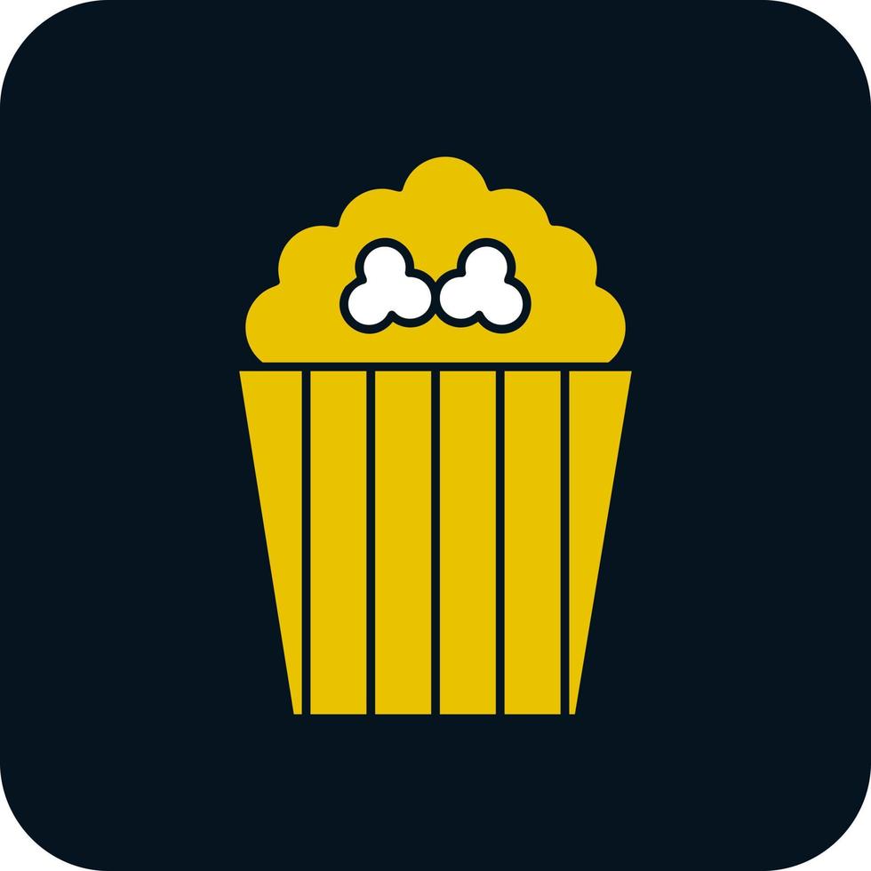 Popcorn-Vektor-Icon-Design vektor