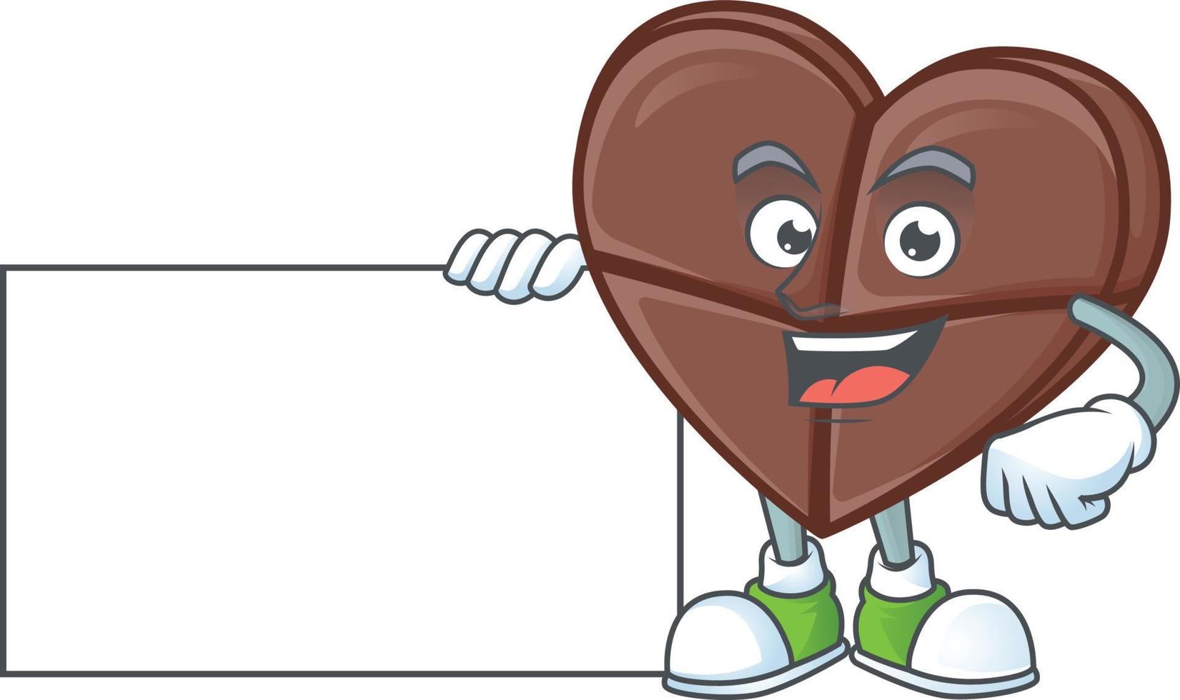 Schokolade Bar Liebe Karikatur Charakter Stil vektor