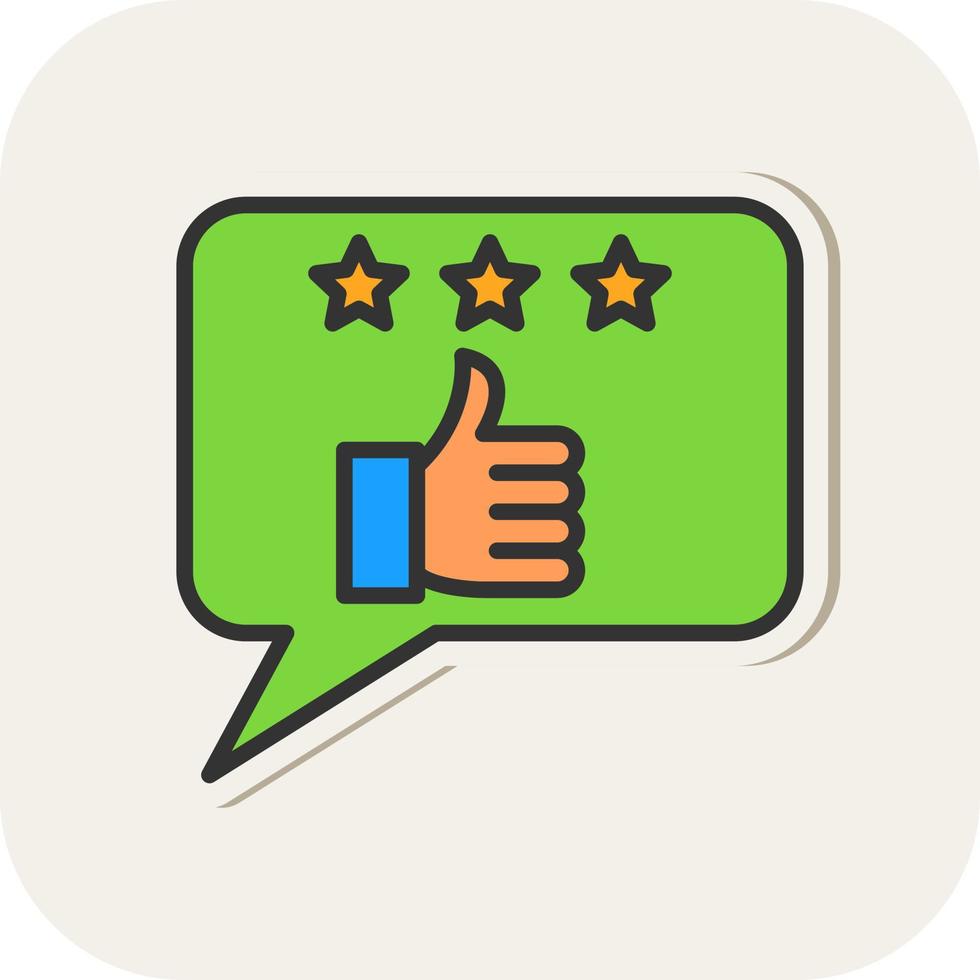 gutes Feedback-Vektor-Icon-Design vektor