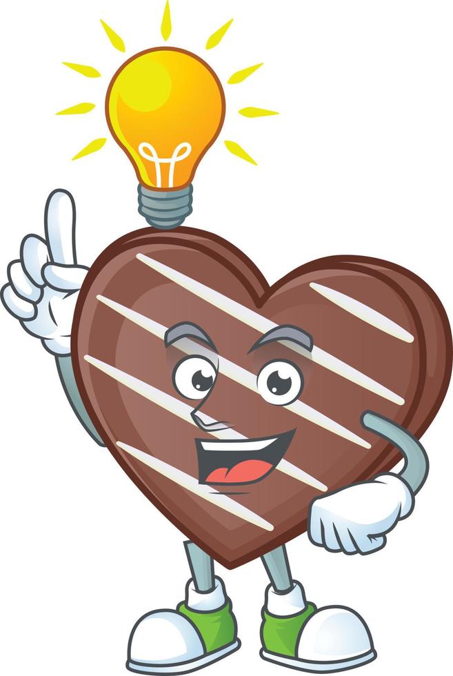 Streifen Schokolade Bar Karikatur Charakter Stil vektor