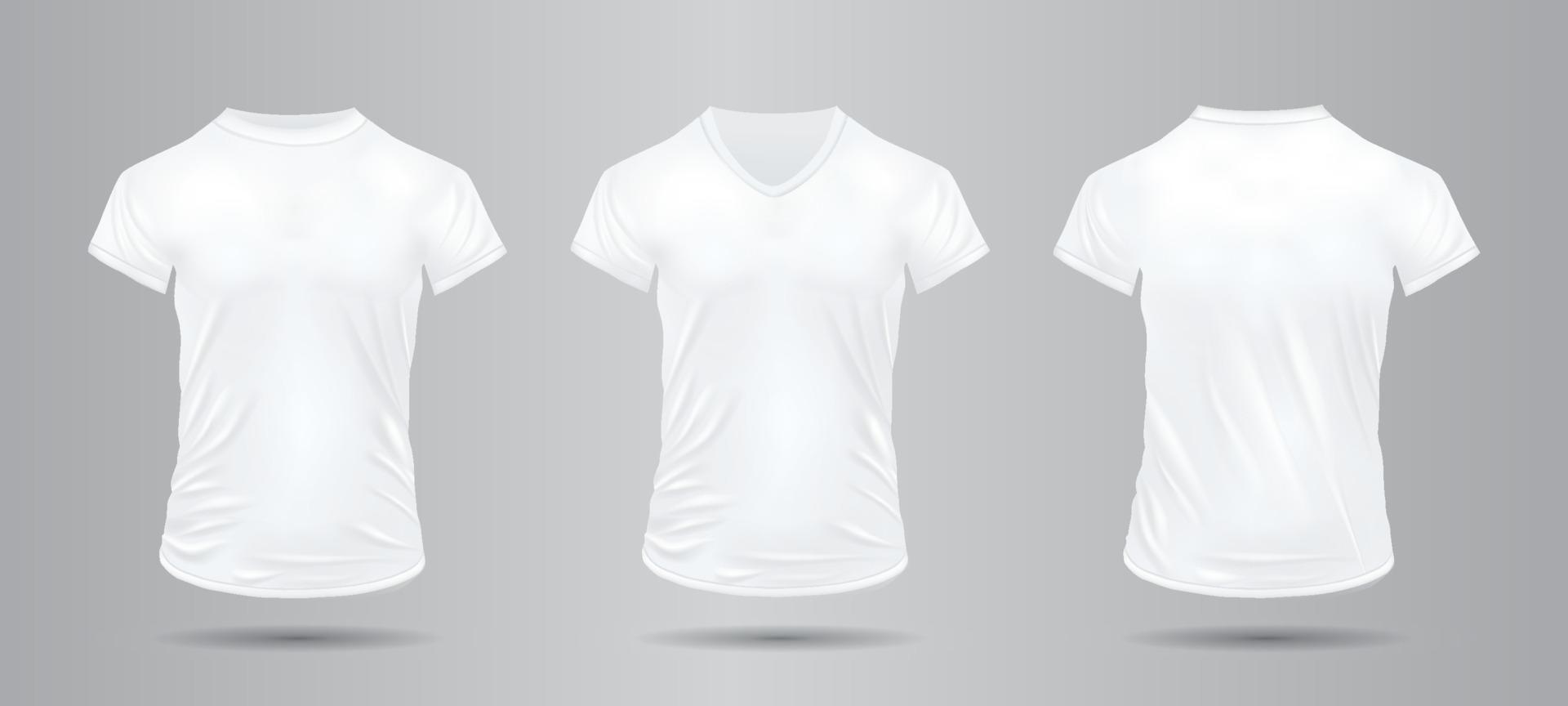 Weiß 3d T-Shirt spotten oben vektor